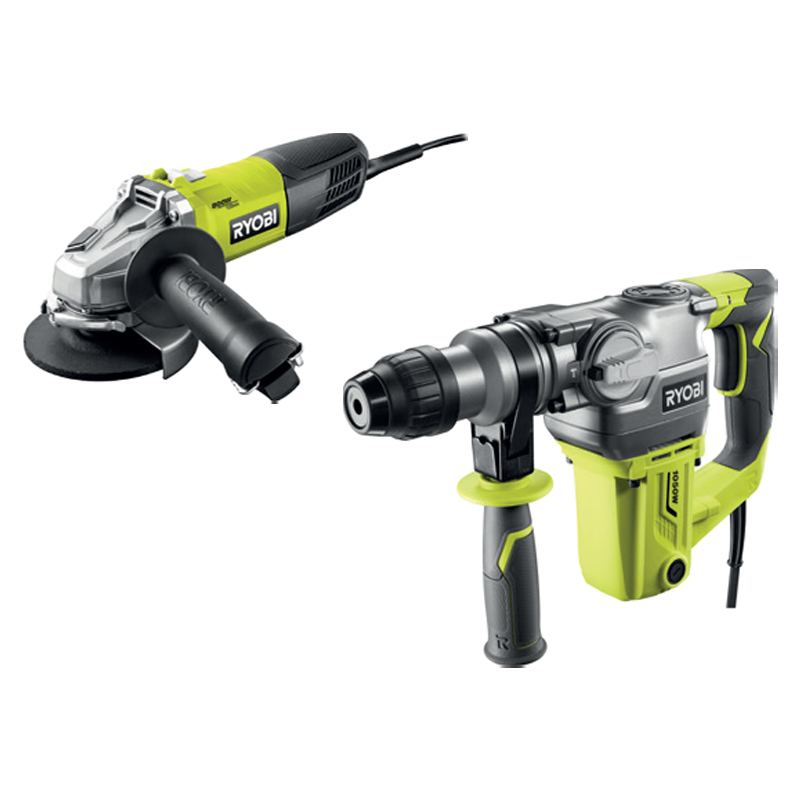 RYOBI - CONJUNTO MARTELO + REBARBADORA
