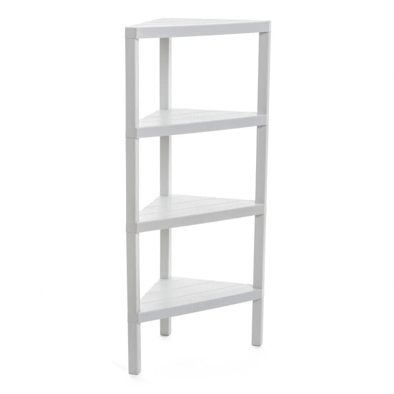 ESTANTE PVC CANTO BRANCO 33X33X100