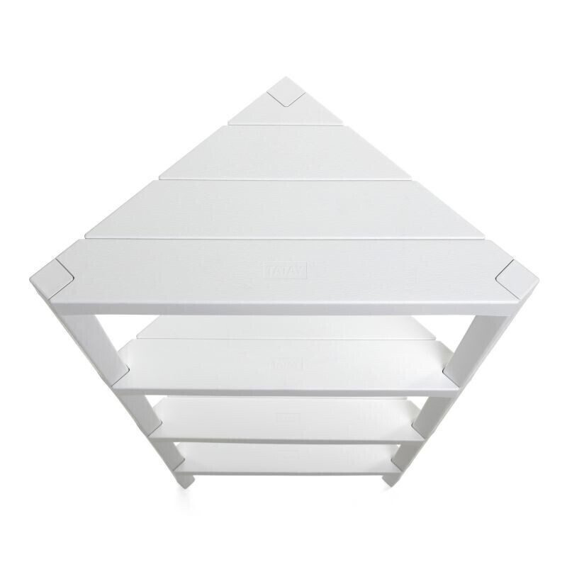 ESTANTE PVC CANTO BRANCO 33X33X100