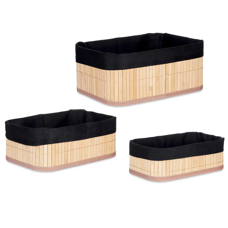 CONJUNTO 3 ORGANIZADORES BAMBU PT