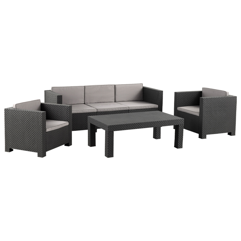 SHAF - CONJUNTO TROPEA SOFÁ + 2 CADEIRÕES +MESA