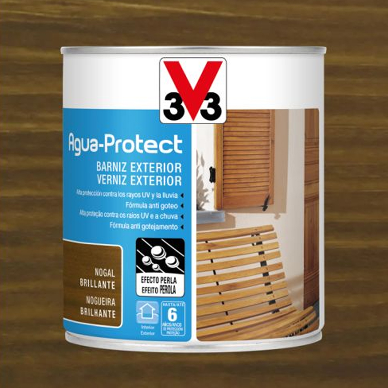 V33 - VERNIZ PARA EXTERIOR AGUA-PROTECT NOGUEIRA