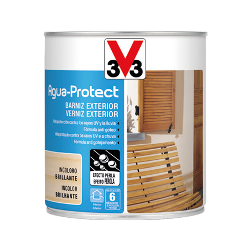 V33 - VERNIZ PARA EXTERIOR AGUA-PROTECT MOGNO