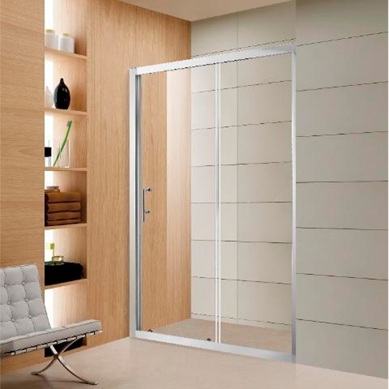 FRONTAL 2 PORTAS 140X190 6MM CROMADO