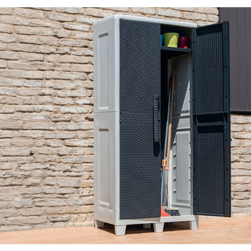Armário XL Vassoureiro 2 Portas Antracite
