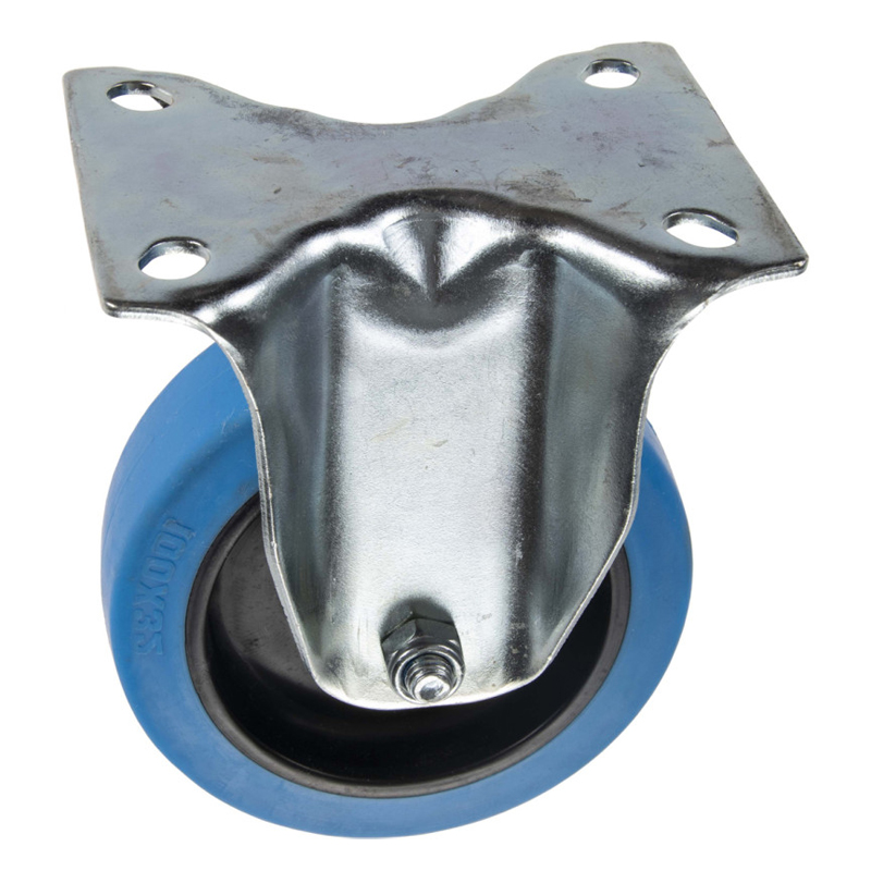 TEKNIROLL - Roda Borracha Elástica 100mm Fix