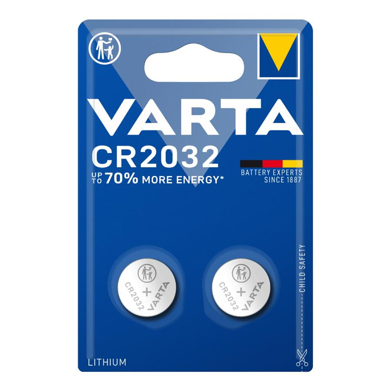 VARTA - Pilha de Lítio CR2032 2UN