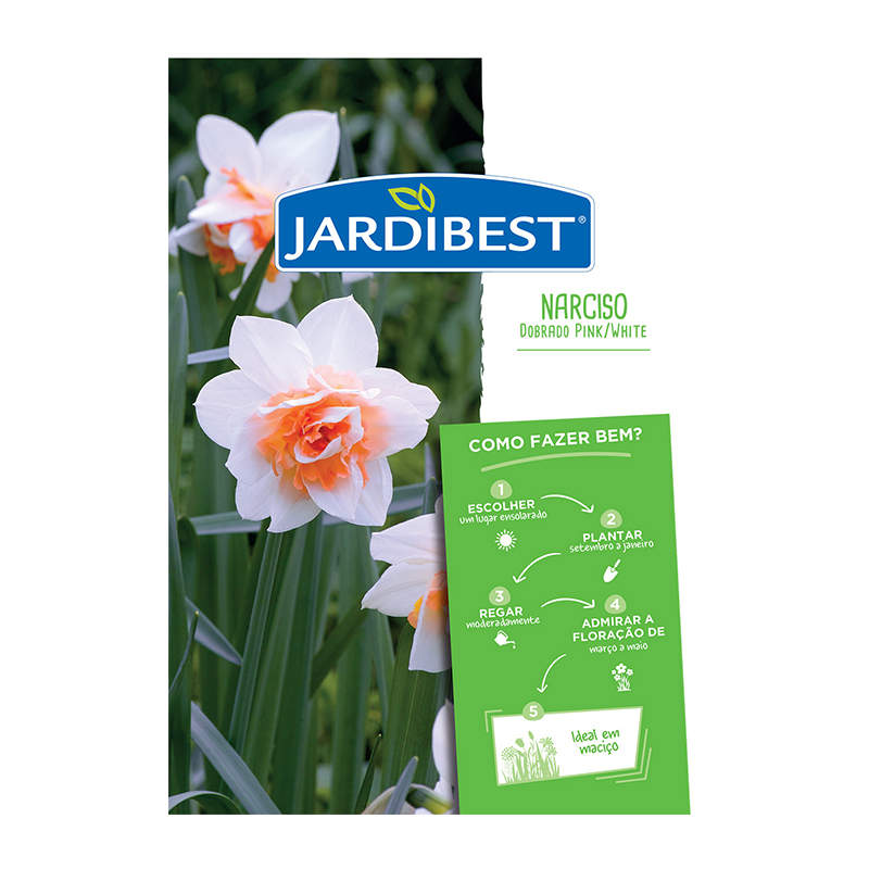 JARDIBEST - Bolbo Narciso Dobrado Pink/White
