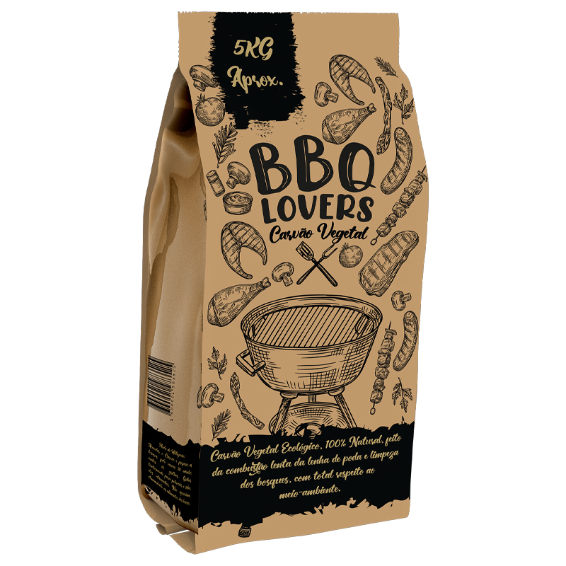 BBQ LOVERS - CARVÃO VEGETAL 5KG