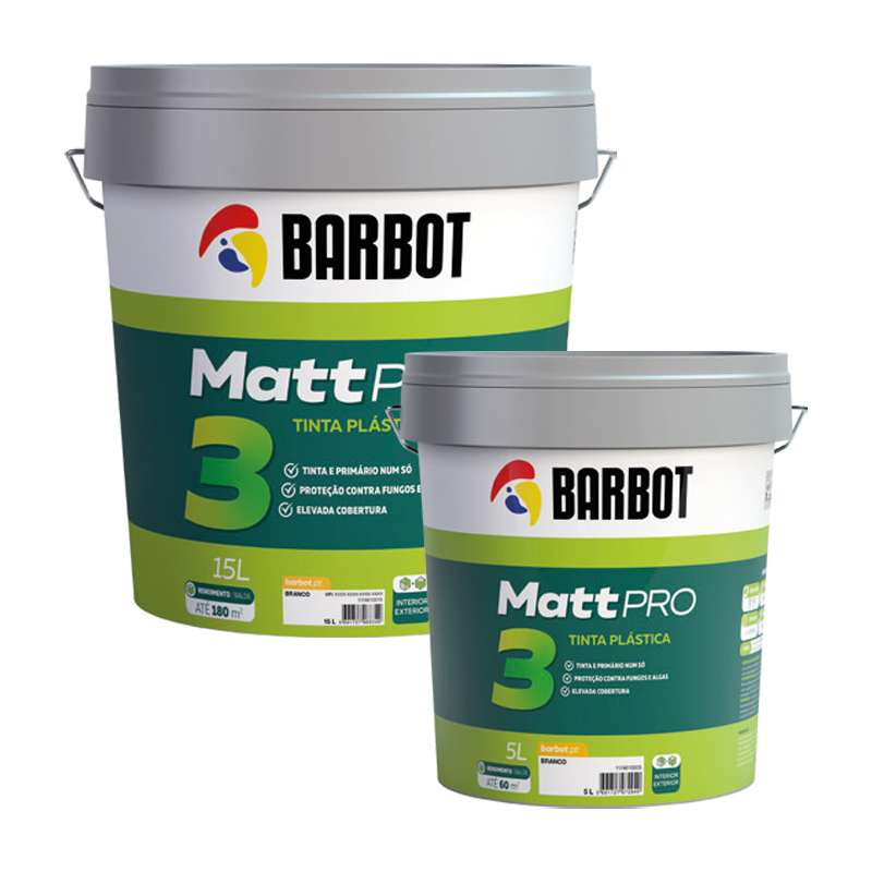 BARBOT - TINTA MATT PRO 3 INT/EXT BR 5L