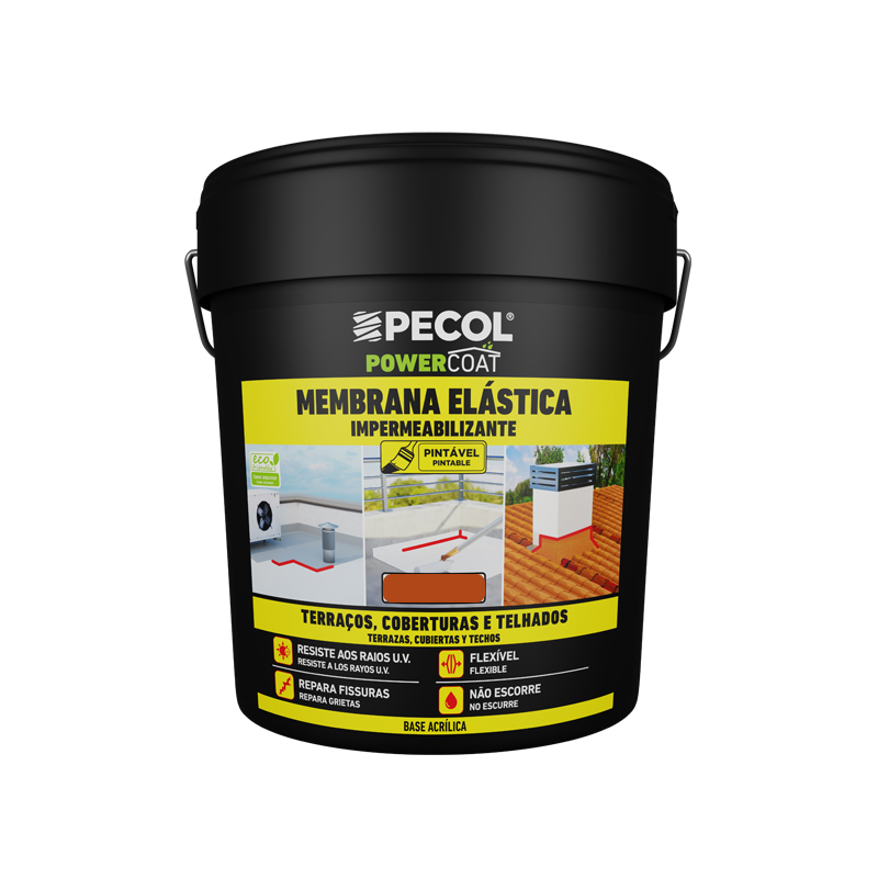 PECOL - MEMBRANA ELÁSTICA ACRÍLICA TERRACOTA 4KG