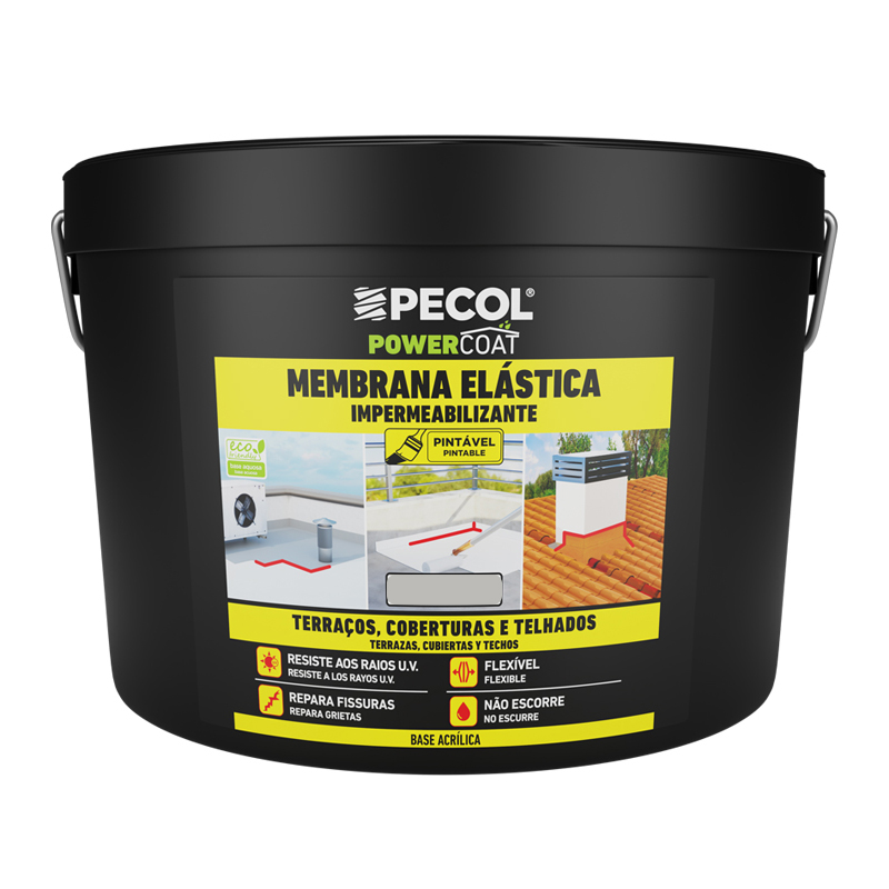 PECOL - MEMBRANA ELÁSTICA ACRÍLICA CINZA 15KG