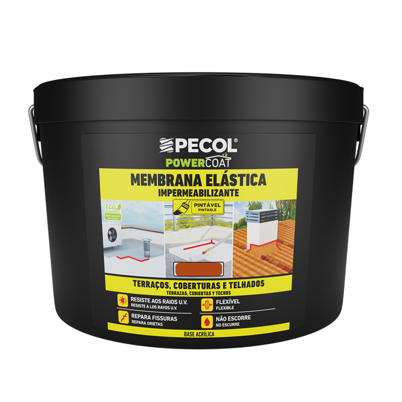 PECOL - MEMBRANA ELÁSTICA ACRÍLICA TERRACOTA 15KG