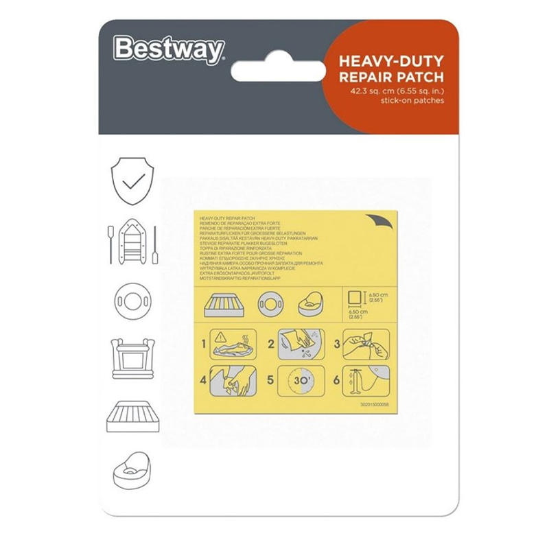 BESTWAY - KIT 10 REMENDOS ALTA RESISTÊNCIA