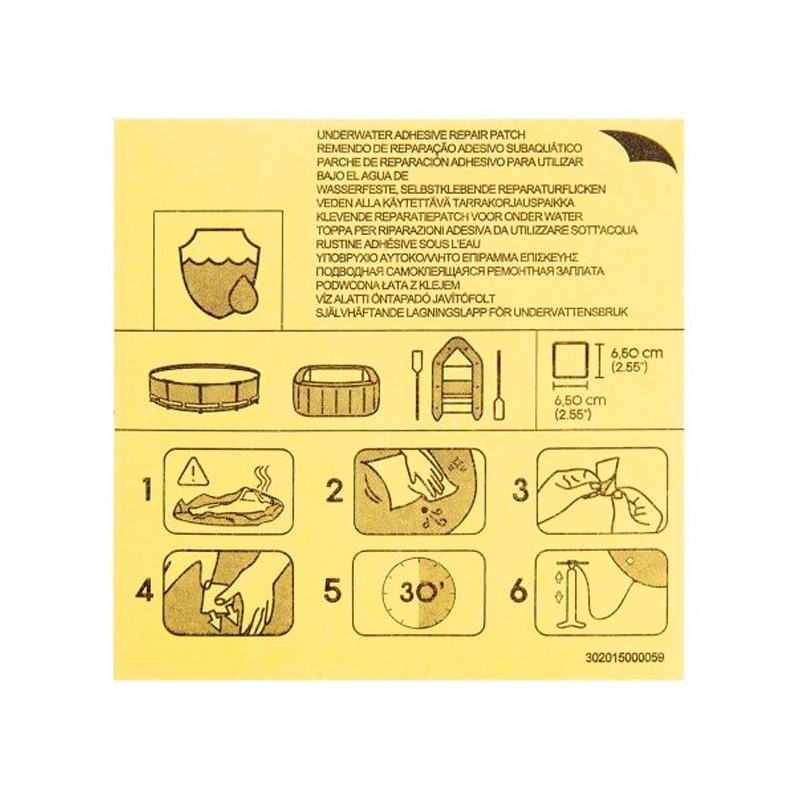 BESTWAY - Kit 10 Remendos Underwater