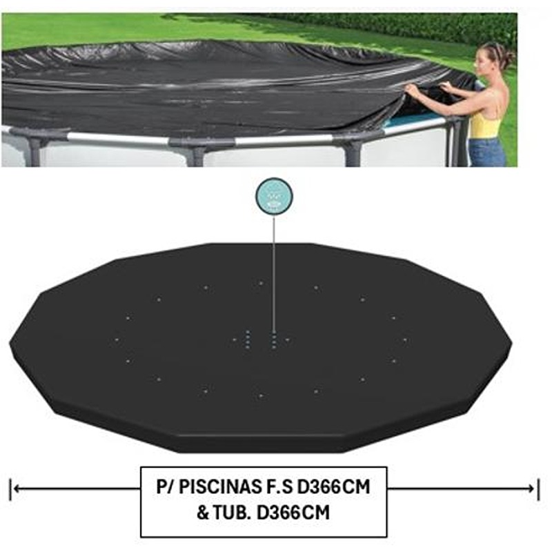BESTWAY - COBTURA P/PISCINA TUBULAR BW D366CM