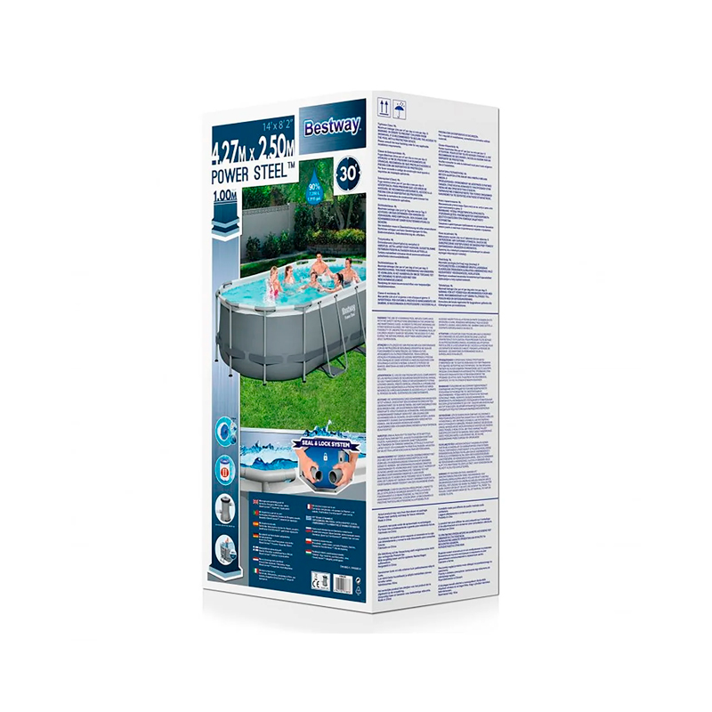BESTWAY - PISCINA TUBULAR OVAL 427X250X100+FL