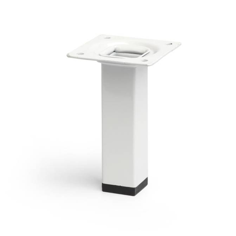 REI - Pé Aço Quadrado Alto 100 25X25 Brilhante