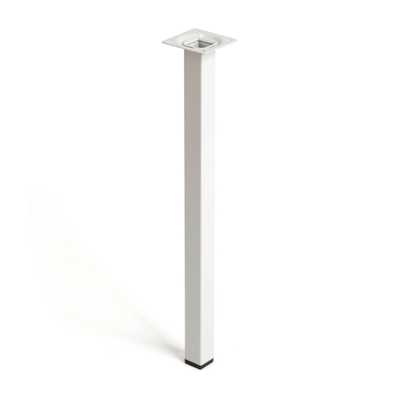 REI - Pé Aço Quadrado Alto 400 25X25 Brilhante