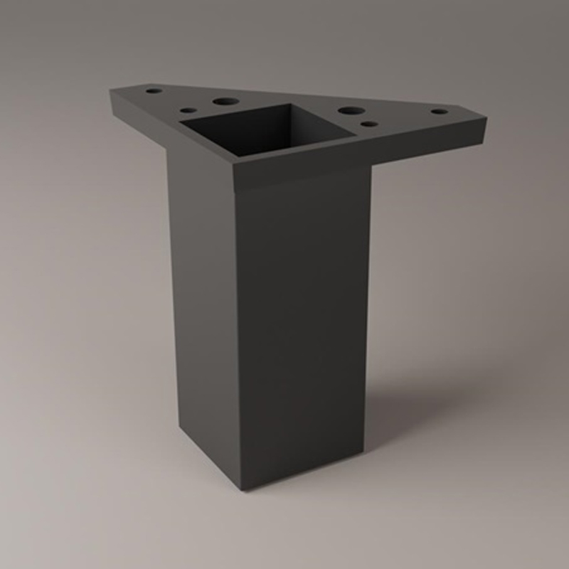 REI - Pé ABS 40X40 H100 Negro