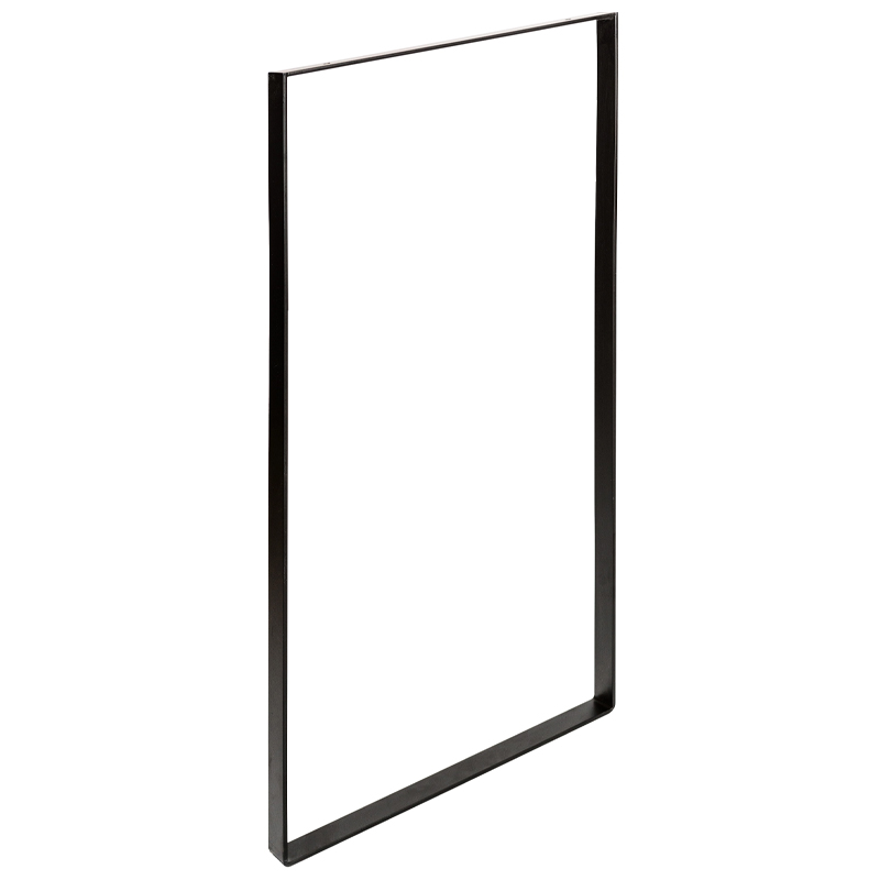 REI - Pé Quadrado 800X300X40X5 Preto Mate
