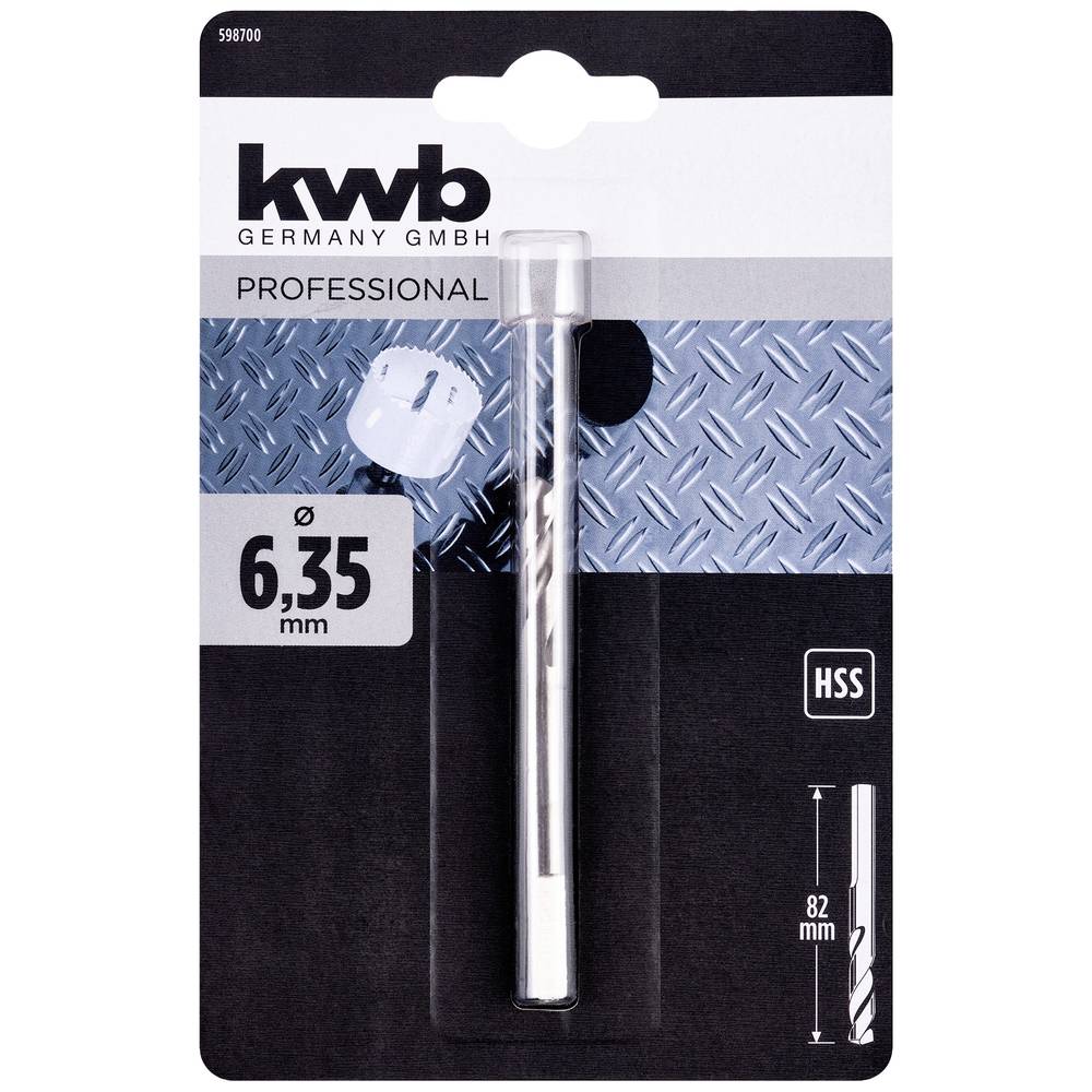 KWB - BROCA CENTRADORA D.6.35MM
