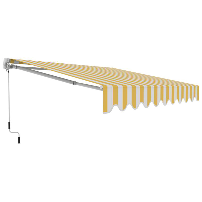 TOLDO RISCAS AMARELO E BRANCO 4X2.5M