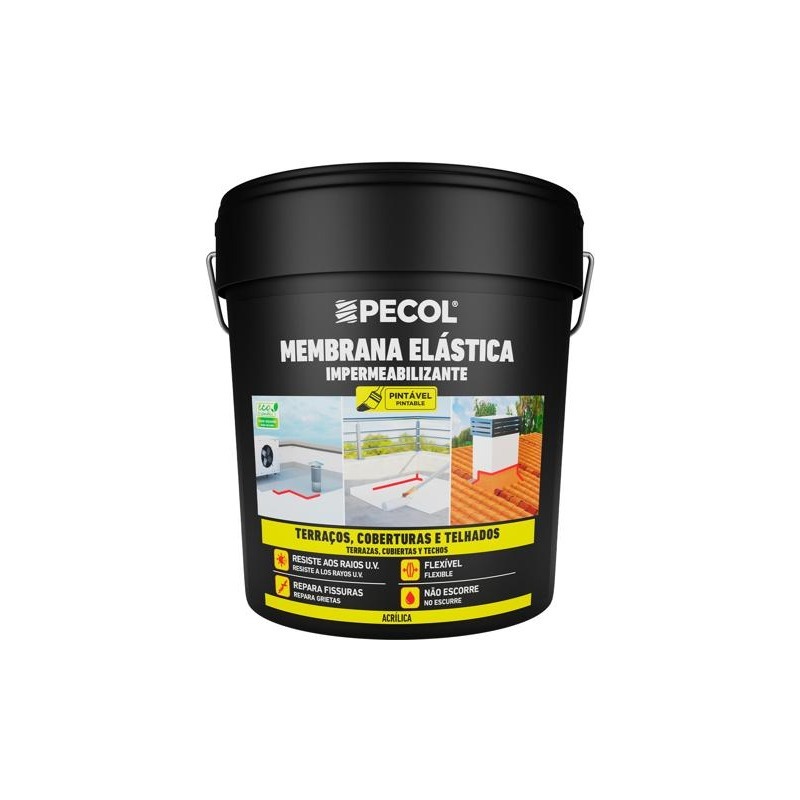 PECOL - Membrana Elástica Cinzento Branco 4KG
