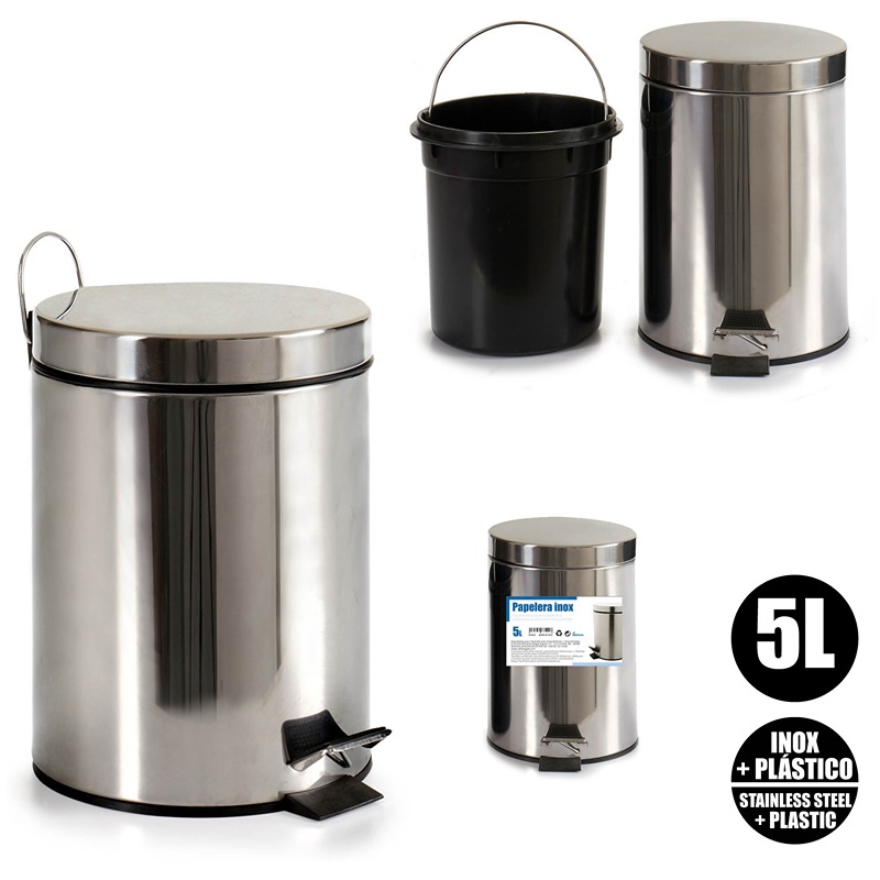 BERILO - Balde Wc Inox Brilhante 5L