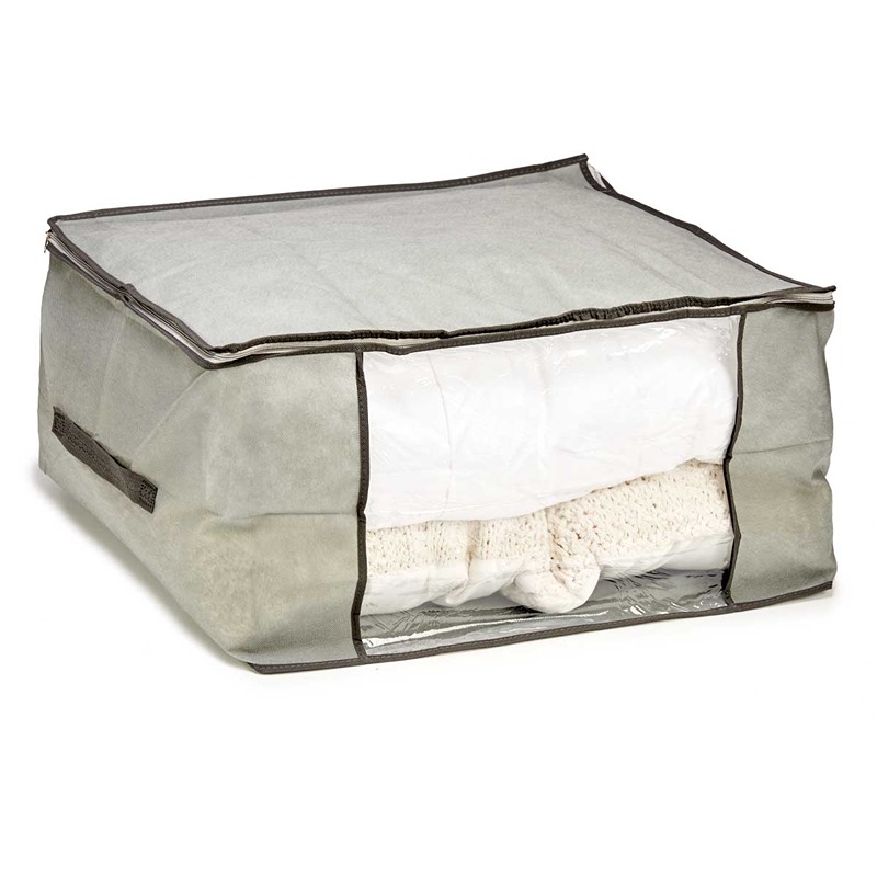 KIPIT - Caixa Guarda Roupa Cinza 60X45X30Cm