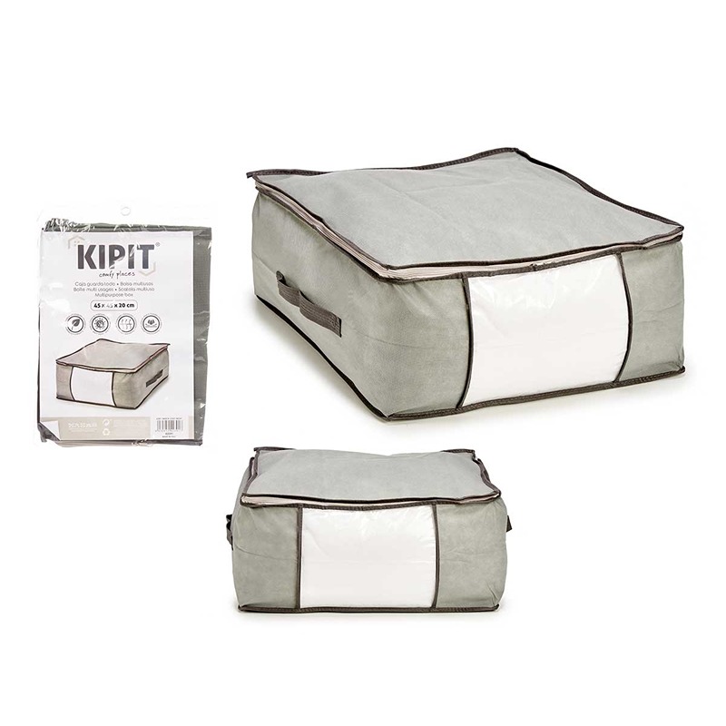 KIPIT - Caixa Guarda Roupa Cinza 45X45X20Cm