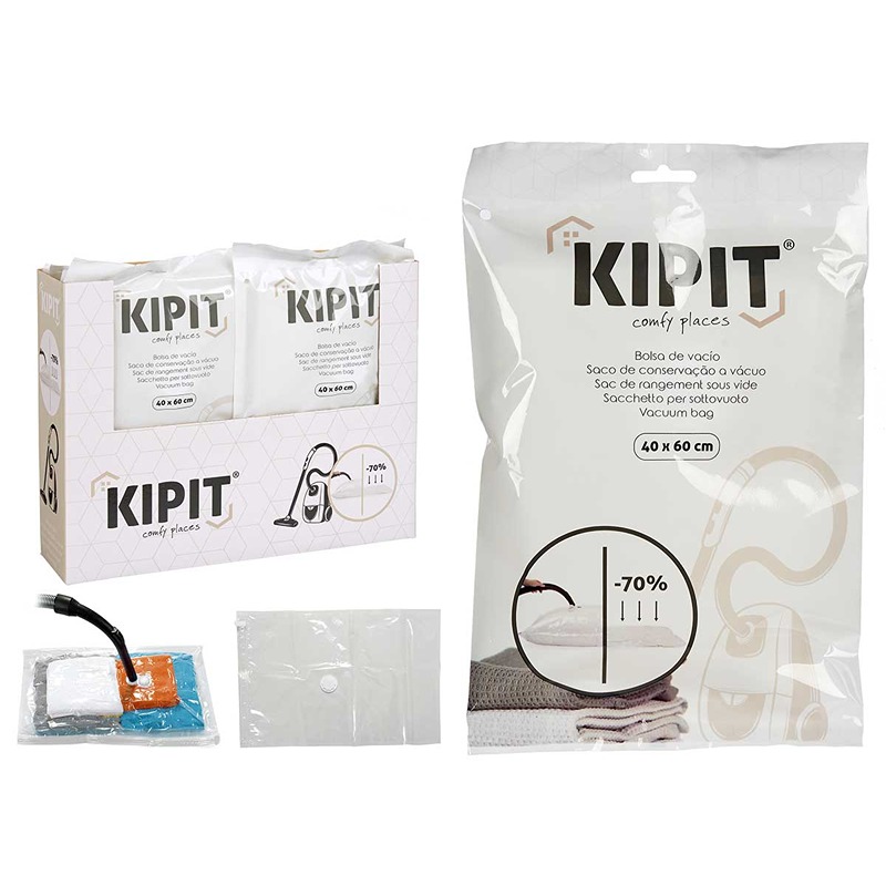 KIPIT - Saco Vácuo Transparente 40 X 60 Cm