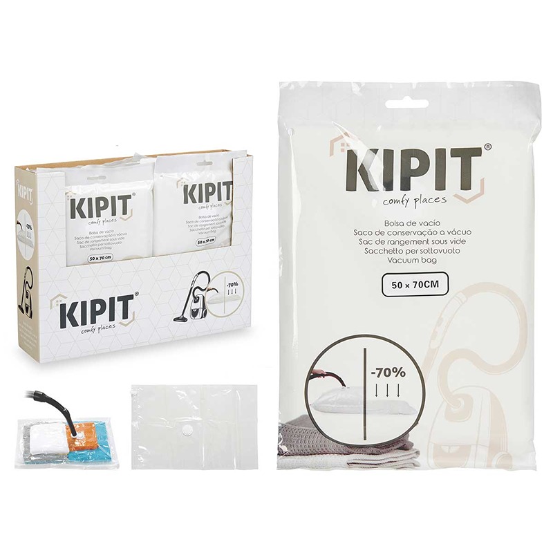 KIPIT - Saco Vácuo Transparente 50 X 70 Cm
