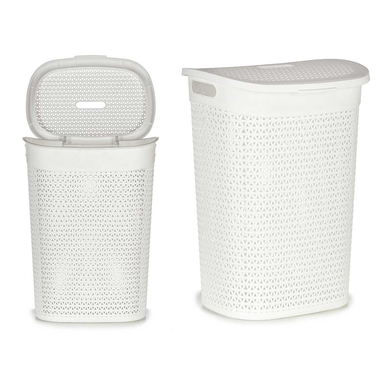 KIPIT - Cesto de Roupa Suja Branco 60L