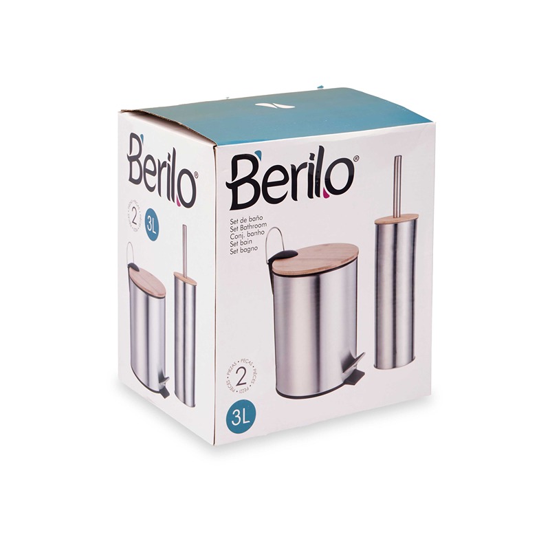 BERILO - Balde WC Bambu + Piaçaba 3L