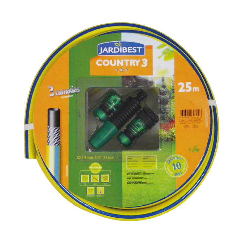JARDIBEST - KIT MANGUEIRA 3C 19 MMX25 M