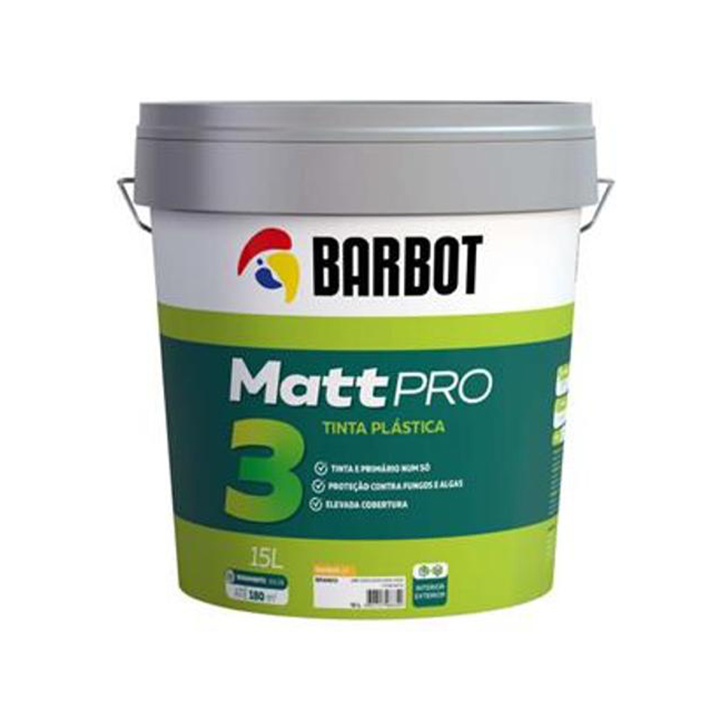 BARBOT - TINTA MATT PRO 3 CINZA 15L