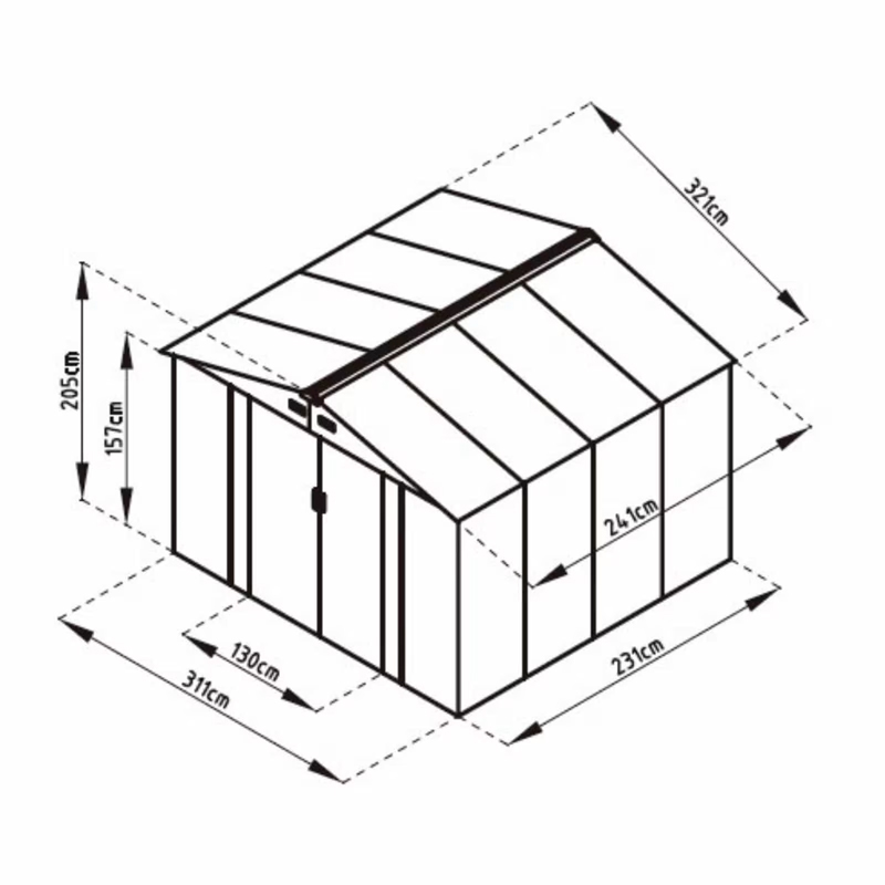 GARDIUN - ABRIGO BRISTOL CINZA 7.7M2