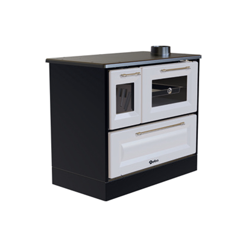 DELBA - FOGÃO A LENHA COM FORNO BRANCO